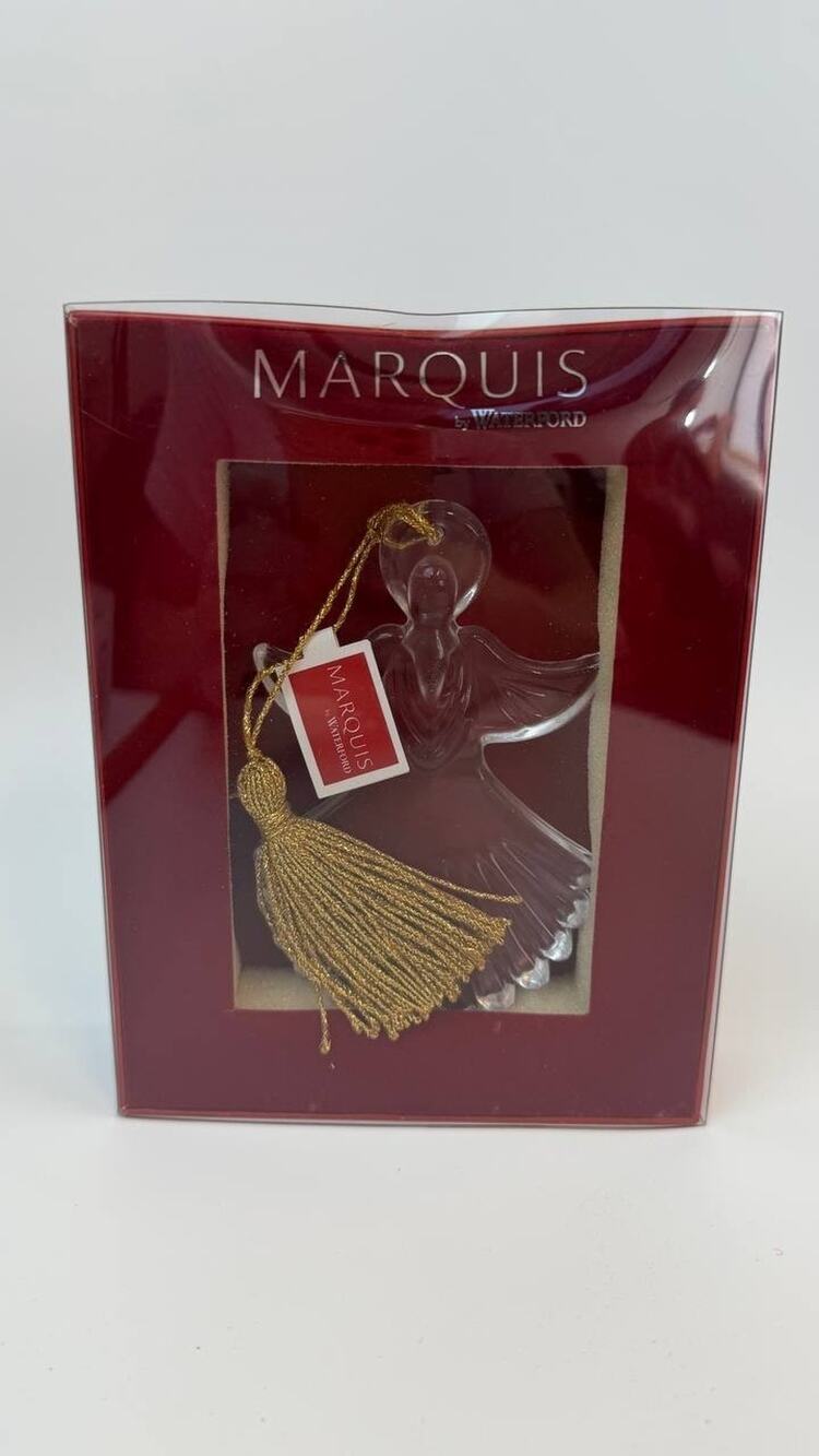 Marquis By Waterford Glass Angel Ornament Christmas Decoration Box